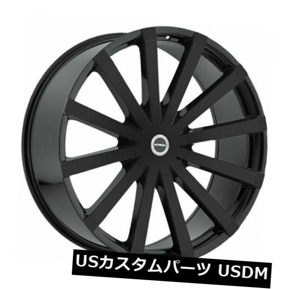 海外輸入ホイール 22x8.5 Strada S50 Gabbia 5x114.3 / 5x120 35ブラックホイールリムセット（4） 22x8.5 Strada S50 Gabbia 5x114.3/5x120 35 Black Wheels Rims Set(4) 【並行輸入品】｜カスタムパーツ WORLD倉庫