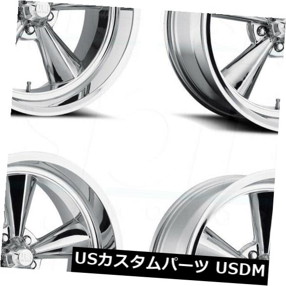 海外輸入ホイール 15x7 / 15x8 US Mags Standard U104 5x114.3 -6/0クロームホイールリムセット（4） 15x7/15x8 US Mags Standard U104 5x114.3 -6/0 Chrome Wheels Rims Set(4) 【並行輸入品】