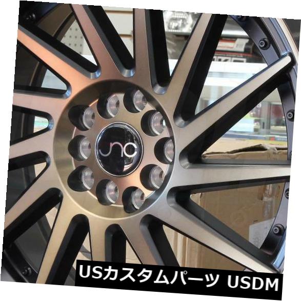海外輸入ホイール 19x9.5 / 19x10.5 JNC 051 5x100 / 5x114.3 30/30マットブラックブロンズフェイスホイールセット（4） 19x9.5/19x10.5 JNC 051 5x100/5x114.3 30/30 Matte Black Bronze Face Wheel set(4) 【並行輸入品】