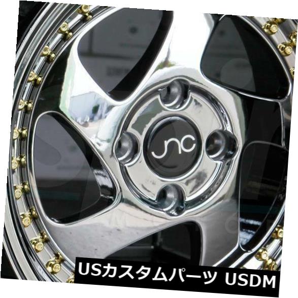 海外輸入ホイール 18x8.5 / 18x9.5 JNC 034 JNC034 5x114.3 30/30プラチナ。 ホイールリムセット（4） 18x8.5/18x9.5 JNC 034 JNC034 5x114.3 30/30 Platinum. Wheel Rims set(4) 【並行輸入品】｜カスタムパーツ WORLD倉庫