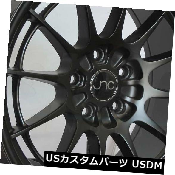 海外輸入ホイール 19x8.5 / 19x11 JNC 033 JNC033ブランク35/25マットブラックホイールリムセット（4） 19x8.5/19x11 JNC 033 JNC033 Blank 35/25 Matte Black Wheel Rims set(4) 【並行輸入品】