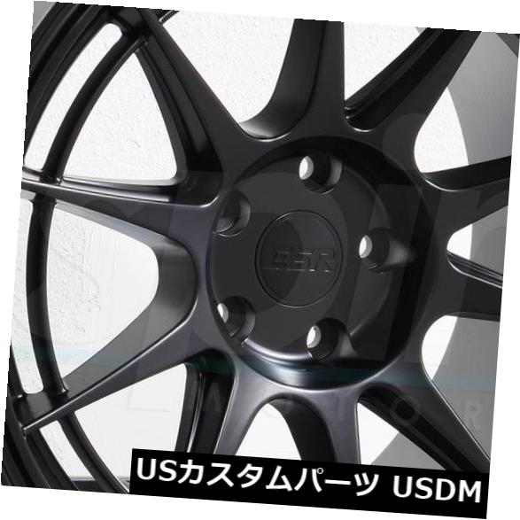 海外輸入ホイール 18x10.5 ESR SR13 5x114.3 22マットブラックホイールリムセット（4） 18x10.5 ESR SR13 5x114.3 22 Matte Black Wheels Rims Set(4) 【並行輸入品】