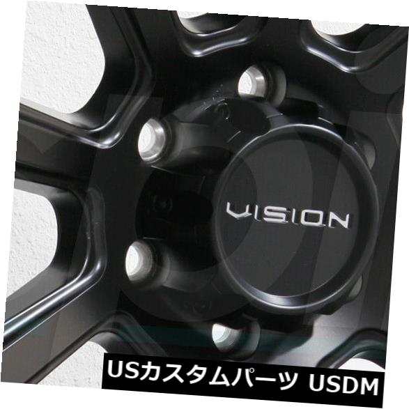 海外輸入ホイール 20x9 Vision 353 Turbine 6x135 18 Matte Blackホイールリムセット（4） 20x9 Vision 353 Turbine 6x135 18 Matte Black Wheels Rims Set(4) 【並行輸入品】