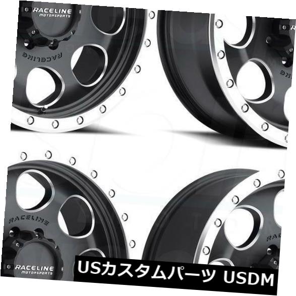 海外輸入ホイール 18x9 Raceline 925D Havoc 5x5.5 / 5x139.7 20加工ブラックホイールリムセット(4) 18x9 Raceline 925D Havoc 5x5.5/5x139.7 20 Machined Black Wheels Rims Set(4) 【並行輸入品】|カスタムパーツ WORLD倉庫