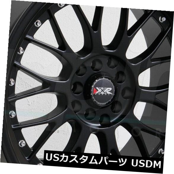 海外輸入ホイール 20x8.5 XXR 521 5x114.3 / 5x120 32フラットブラックホイールリムセット（4） 20x8.5 XXR 521 5x114.3/5x120 32 Flat Black Wheels Rims Set(4) 【並行輸入品】