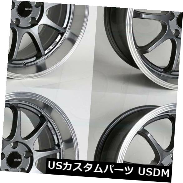 海外輸入ホイール 17x9 Enkei Tenjin 5x100 45 Gunmetal Paint Wheels Rims Set（4） 17x9 Enkei Tenjin 5x100 45 Gunmetal Paint Wheels Rims Set(4) 【並行輸入品】｜カスタムパーツ WORLD倉庫