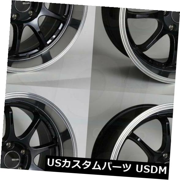 海外輸入ホイール 17x9エンケイ天神5x100 45ブラックペイントホイールリムセット(4) 17x9 Enkei Tenjin 5x100 45 Black Paint Wheels Rims Set(4) 【並行輸入品】|カスタムパーツ WORLD倉庫