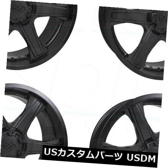 海外輸入ホイール 18x8.5エンケイブラックホーク6x5.5 / 6x139.7 30マットブラックホイールリムセット(4) 18x8.5 Enkei Blackhawk 6x5.5/6x139.7 30 Matte Black Wheels Rims Set(4) 【並行輸入品】|カスタムパーツ WORLD倉庫