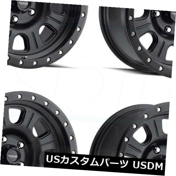 海外輸入ホイール 17x9 Raceline 928B Street Lock Monster 6x5.5 / 6x139.7 0ブラックホイールリムセット（4） 17x9 Raceline 928B Street Lock Monster 6x5.5/6x139.7 0 Black Wheels Rims Set(4) 【並行輸入品】 221,705円