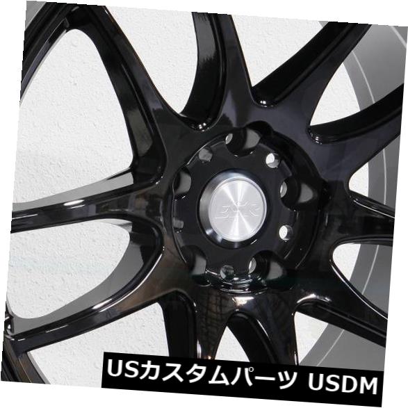 海外輸入ホイール 18x9.5 / 18x10.5 ESR SR08 SR8 5x114.3 15/22グロスブラックホイールリムセット（4） 18x9.5/18x10.5 ESR SR08 SR8 5x114.3 15/22 Gloss Black Wheels Rims Set(4) 【並行輸入品】