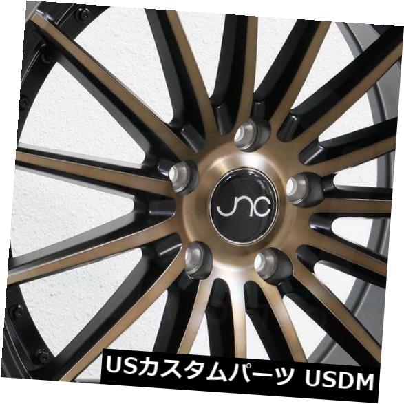 海外輸入ホイール 19x9.5 JNC 042 JNC042 5x114.3 35マットブラックブロンズフェイスホイールNew set（4） 19x9.5 JNC 042 JNC042 5x114.3 35 Matte Black Bronze Face Wheel New set(4) 【並行輸入品】