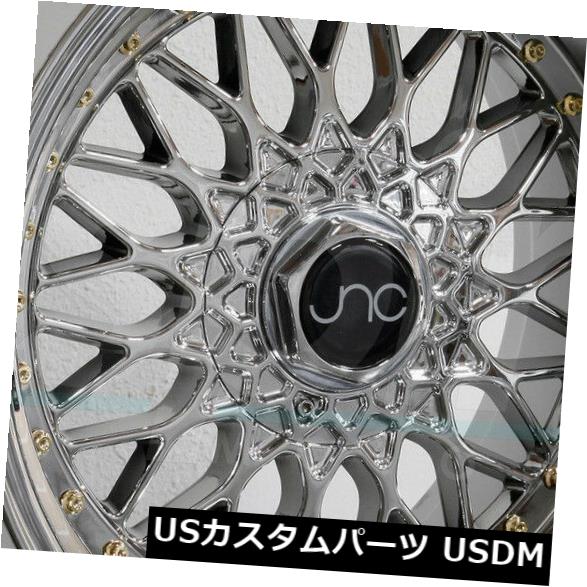 海外輸入ホイール 18x8.5 JNC 004 JNC004 4x100 / 4x114.3 30プラチナ。 ホイールニューセット（4） 18x8.5 JNC 004 JNC004 4x100/4x114.3 30 Platinum. Wheel New set(4) 【並行輸入品】｜カスタムパーツ WORLD倉庫