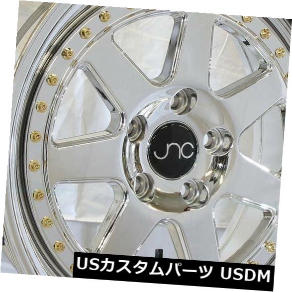 海外輸入ホイール 18x8.5 JNC 048 JNC048 5x114.3 28プラチナ。 ホイールリムセット（4） 18x8.5 JNC 048 JNC048 5x114.3 28 Platinum. Wheel Rims set(4) 【並行輸入品】
