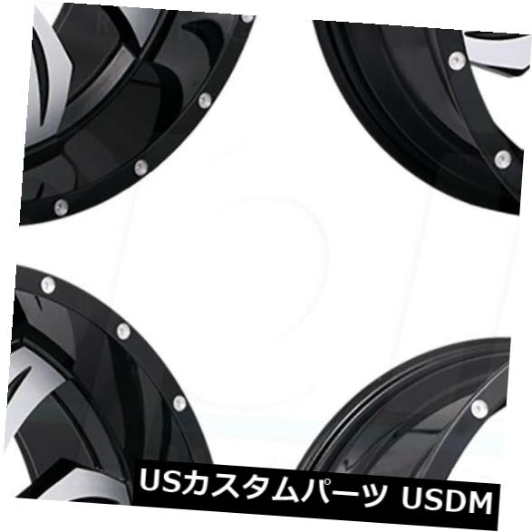 海外輸入ホイール 20x9 Xtreme Mudder XM323 8x180 0グロスブラックマシンホイールリムセット（4） 20x9 Xtreme Mudder XM323 8x180 0 Gloss Black Machine Wheels Rims Set(4) 【並行輸入品】｜カスタムパーツ WORLD倉庫