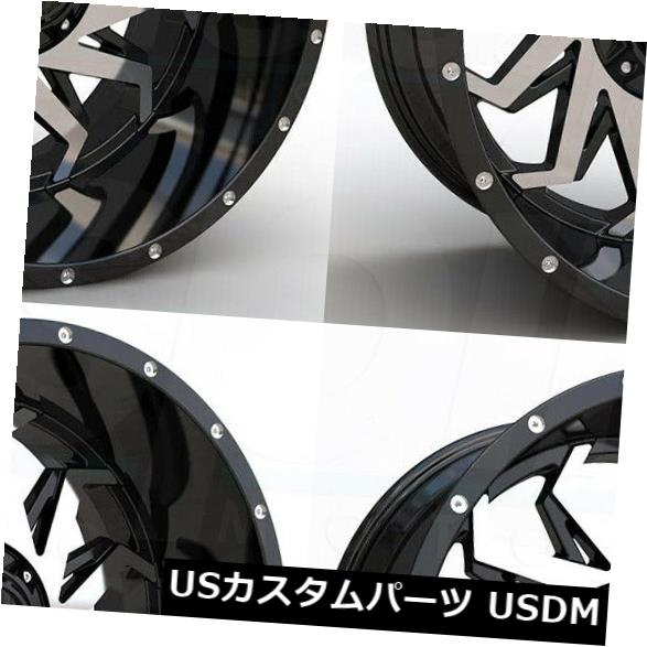 海外輸入ホイール 20x9 Xtreme Mudder XM330 8x180 0グロスブラックマシンホイールリムセット（4） 20x9 Xtreme Mudder XM330 8x180 0 Gloss Black Machine Wheels Rims Set(4) 【並行輸入品】｜カスタムパーツ WORLD倉庫