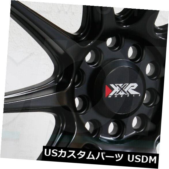 海外輸入ホイール 20x8.5 XXR 527 5x114.3 40フラットブラックホイールリムセット（4） 20x8.5 XXR 527 5x114.3 40 Flat Black Wheels Rims Set(4) 【並行輸入品】｜カスタムパーツ WORLD倉庫