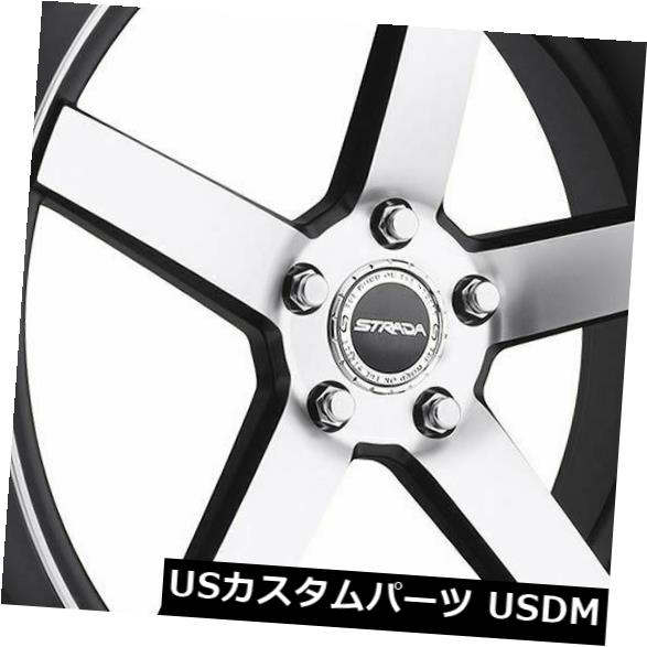 海外輸入ホイール 20x9.5 Strada S35 Perfetto 5x114.3 35ブラックマシンホイールリムセット（4） 20x9.5 Strada S35 Perfetto 5x114.3 35 Black Machine Wheels Rims Set(4) 【並行輸入品】 220,110円