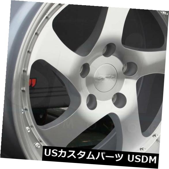 海外輸入ホイール 18x9.5 ESR SR02 SR2 5x114.3 22機械加工シルバーホイールリムセット（4） 18x9.5 ESR SR02 SR2 5x114.3 22 Machined Silver Wheels Rims Set(4) 【並行輸入品】