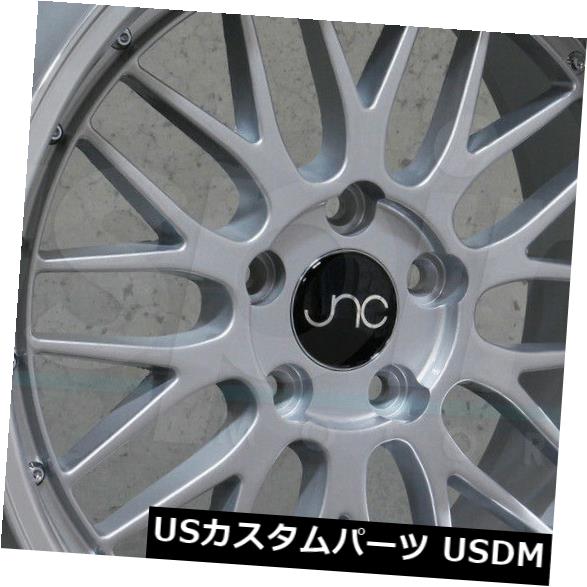 海外輸入ホイール 19x8.5 / 19x9.5 JNC 005 JNC005 5x114.3 30/35シルバーマシンリップホイールリムセット（4） 19x8.5/19x9.5 JNC 005 JNC005 5x114.3 30/35 Silver Machine Lip Wheel Rims set(4) 【並行輸入品】