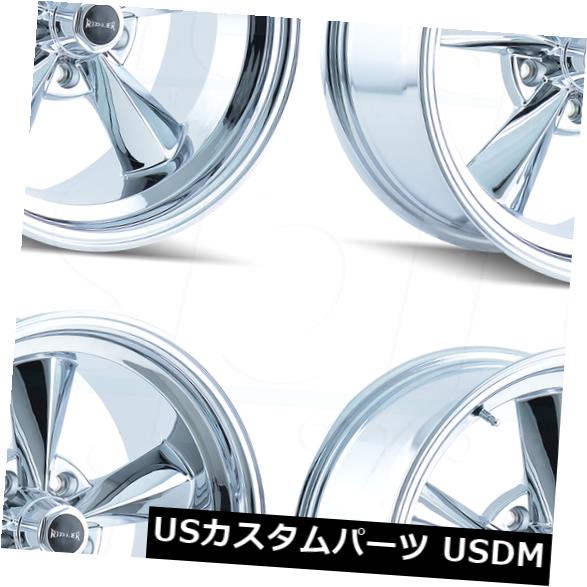 海外輸入ホイール 17x7 / 17x8 Ridler 675 5x114.3 0/0クロームホイールリムセット(4) 17x7/17x8 Ridler 675 5x114.3 0/0 Chrome Wheels Rims Set(4) 【並行輸入品】|カスタムパーツ WORLD倉庫