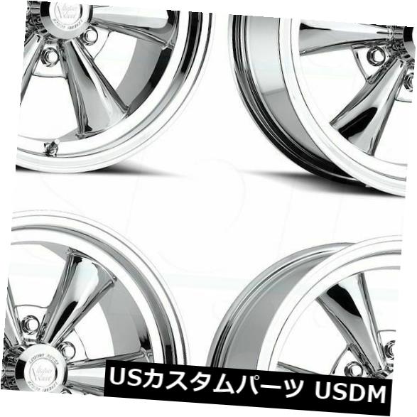 海外輸入ホイール 17x8 Vision 141 Legend 6 6x5.5 / 6x139.7 19クロームホイールリムセット（4） 17x8 Vision 141 Legend 6 6x5.5/6x139.7 19 Chrome Wheels Rims Set(4) 【並行輸入品】