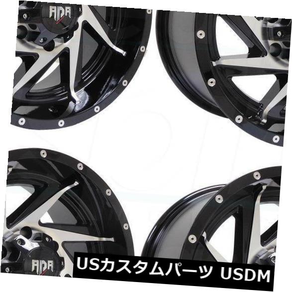 海外輸入ホイール 20x10 RDR RD13 8x6.5 / 8x165.1 0ブラックマシンホイールリムセット(4) 20x10 RDR RD13 8x6.5/8x165.1 0 Black Machine Wheels Rims Set(4) 【並行輸入品】|カスタムパーツ WORLD倉庫