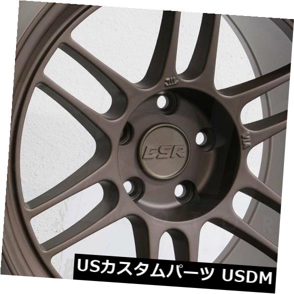 海外輸入ホイール 18x8.5 / 18x9.5 ESR SR11 5x114.3 30/35ブロンズホイールリムセット（4） 18x8.5/18x9.5 ESR SR11 5x114.3 30/35 Bronze Wheels Rims Set(4) 【並行輸入品】