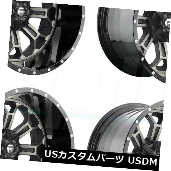 海外輸入ホイール 22x12フューエルクラッシュD268 6x135 / 6x5.5 -44ブラックマシニングホイールリムセット(4) 22x12 Fuel Crush D268 6x135/6x5.5 -44 Black Machined Wheels Rims Set(4) 【並行輸入品】|カスタムパーツ WORLD倉庫