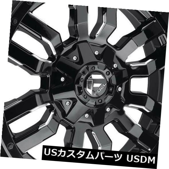 海外輸入ホイール 26x14燃料スレッジD595 8x170 -75ブラックミルドホイールリムセット（4） 26x14 Fuel Sledge D595 8x170 -75 Black Milled Wheels Rims Set(4) 【並行輸入品】｜カスタムパーツ WORLD倉庫