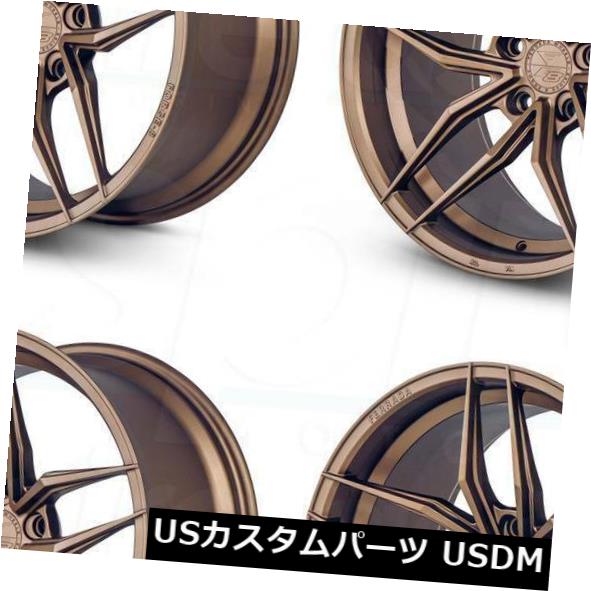 海外輸入ホイール 20x9 / 20x10フェラーダF8-FR8 5x112 45/45マットブロンズホイールリムセット（4） 20x9/20x10 Ferrada F8-FR8 5x112 45/45 Matte Bronze Wheels Rims Set(4) 【並行輸入品】｜カスタムパーツ WORLD倉庫