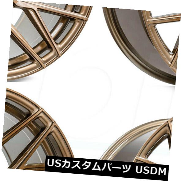 海外輸入ホイール 20x10 / 20x11 Rohana RFX10 5x120 25/33ブラッシュドブロンズホイールリムセット（4） 20x10/20x11 Rohana RFX10 5x120 25/33 Brushed Bronze Wheels Rims Set(4) 【並行輸入品】