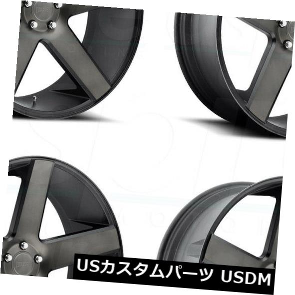 海外輸入ホイール 26x10 DUB Baller S116 5x5.5 / 5x139.7 25ブラックマシニングホイールリムセット（4） 26x10 DUB Baller S116 5x5.5/5x139.7 25 Black Machined Wheels Rims Set(4) 【並行輸入品】