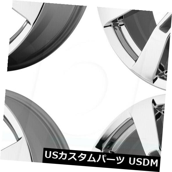海外輸入ホイール 24x10 OE Creations PR144フィットエスカレード6x5.5 / 6x139.7 31クロームホイールリムセット（4） 24x10 OE Creations PR144 fit Escalade 6x5.5/6x139.7 31 Chrome Wheels Rims Set(4) 【並行輸入品】