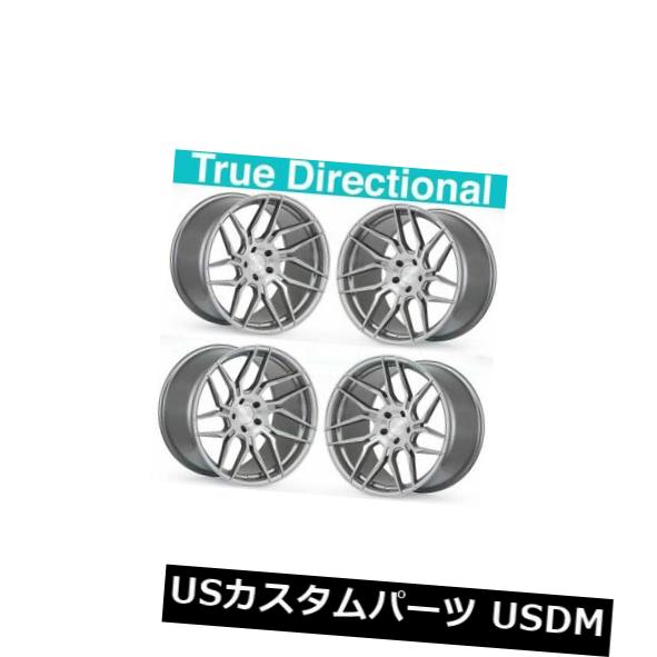 海外輸入ホイール 20x9 / 20x10.5 Rohana RFX7 5x114.3 35/38ブラッシュドチタンホイールリムセット（4） 20x9/20x10.5 Rohana RFX7 5x114.3 35/38 Brushed Titanium Wheel Rim set(4) 【並行輸入品】｜カスタムパーツ WORLD倉庫 356,004円