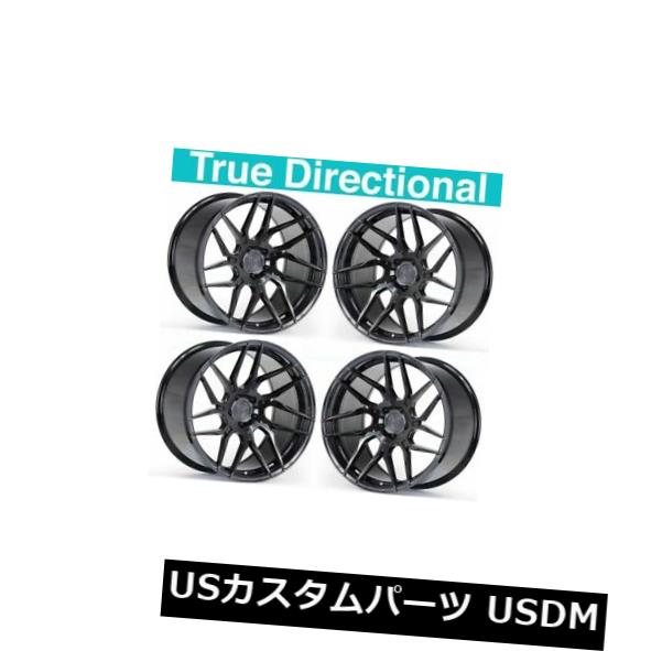 海外輸入ホイール 20x9 / 20x11 Rohana RFX7 5x112 35/30グロスブラックホイールリムセット（4） 20x9/20x11 Rohana RFX7 5x112 35/30 Gloss Black Wheel Rim set(4) 【並行輸入品】