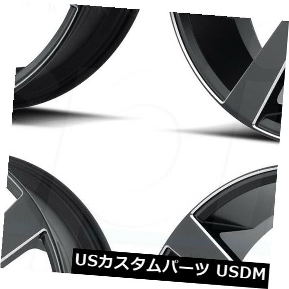 海外輸入ホイール 24x9 Asanti Black ABL-15 Apollo 6x135 35サテンブラックミルドホイールリムセット（4） 24x9 Asanti Black ABL-15 Apollo 6x135 35 Satin Black Milled Wheels Rims Set(4) 【並行輸入品】｜カスタムパーツ WORLD倉庫