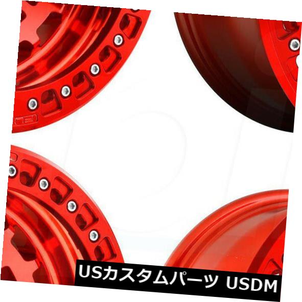 海外輸入ホイール 17x9 Fuel Zephyr D100 5x150 -15 Red Wheels Rims Set（4） 17x9 Fuel Zephyr D100 5x150 -15 Red Wheels Rims Set(4) 【並行輸入品】