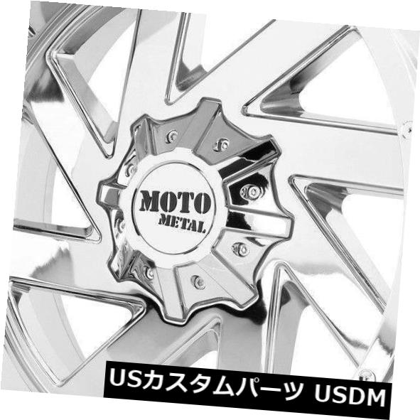 海外輸入ホイール 22x12 Moto Metal MO988近接8x6.5 / 8x165.1 -44クロームホイールリムセット(4) 22x12 Moto Metal MO988 Melee 8x6.5/8x165.1 -44 Chrome Wheels Rims Set(4) 【並行輸入品】