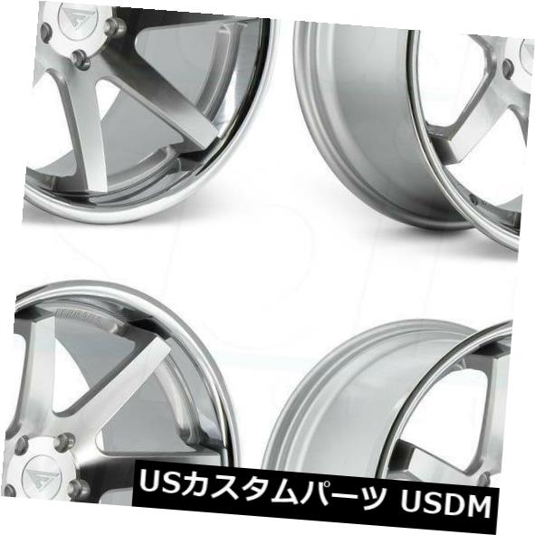 海外輸入ホイール 20x9 Ferrada FR1 5x114.3 15マシンシルバークロームリップホイールリムセット(4) 20x9 Ferrada FR1 5x114.3 15 Machine Silver Chrome Lip Wheels Rims Set(4) 【並行輸入品】|カスタムパーツ WORLD倉庫