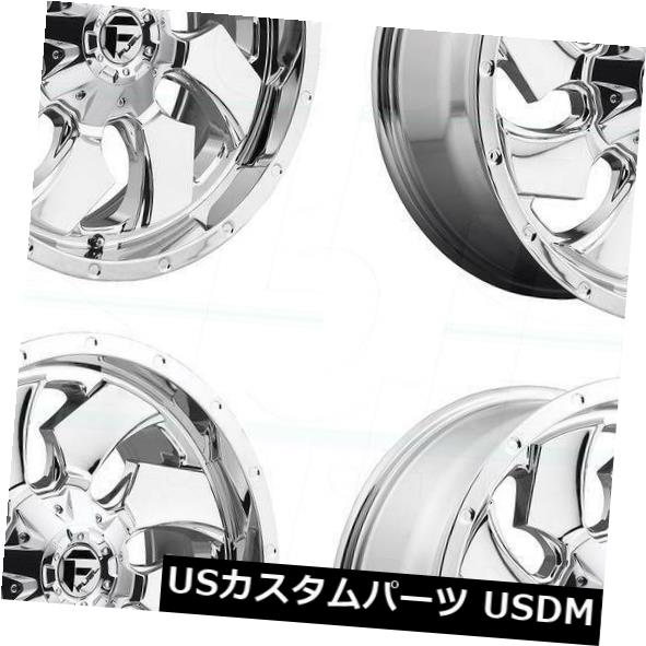 海外輸入ホイール 20x12フューエルクリーバーD573 8x6.5 / 8x165.1 -44クロームホイールリムセット(4) 20x12 Fuel Cleaver D573 8x6.5/8x165.1 -44 Chrome Wheels Rims Set(4) 【並行輸入品】|カスタムパーツ WORLD倉庫