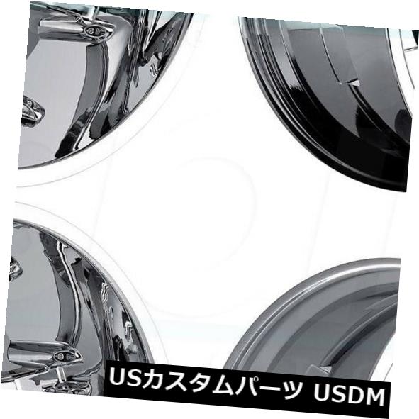 海外輸入ホイール 20x12燃料オクタンD508 8x6.5 / 8x165.1 -44クロームホイールリムセット（4） 20x12 Fuel Octane D508 8x6.5/8x165.1 -44 Chrome Wheels Rims Set(4) 【並行輸入品】