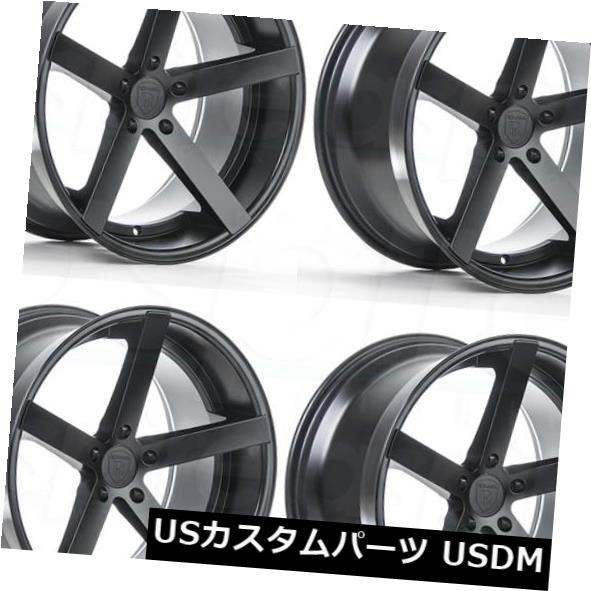海外輸入ホイール 20x10 / 20x11 Rohana RC22 5x120 25/28マットブラックホイールリムセット（4） 20x10/20x11 Rohana RC22 5x120 25/28 Matte Black Wheels Rims Set(4) 【並行輸入品】｜カスタムパーツ WORLD倉庫