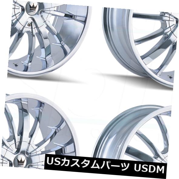 海外輸入ホイール 24x9.5 Mazzi Essence 5x115 / 5x120 18クロームホイールリムセット(4) 24x9.5 Mazzi Essence 5x115/5x120 18 Chrome Wheels Rims Set(4) 【並行輸入品】|カスタムパーツ WORLD倉庫