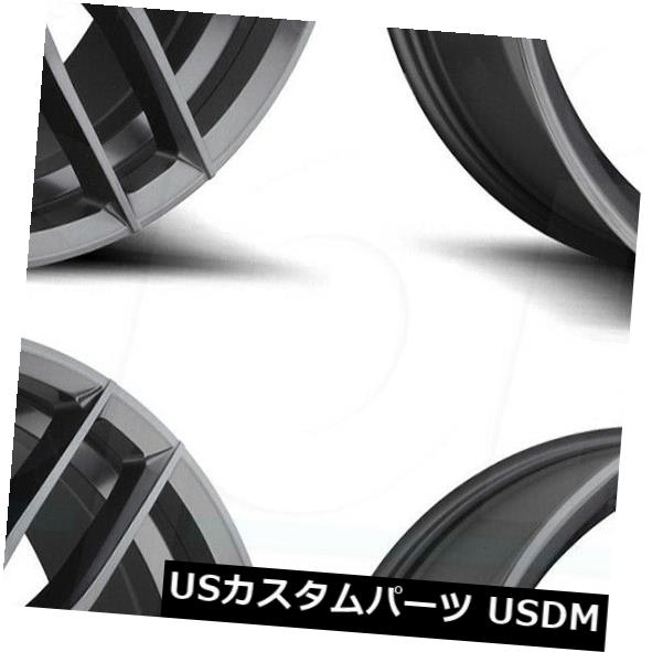 海外輸入ホイール 24x9.5 Niche Vosso M204 6x5.5 / 6x139.7 30 GunMetal Wheels Rims Set（4） 24x9.5 Niche Vosso M204 6x5.5/6x139.7 30 GunMetal Wheels Rims Set(4) 【並行輸入品】