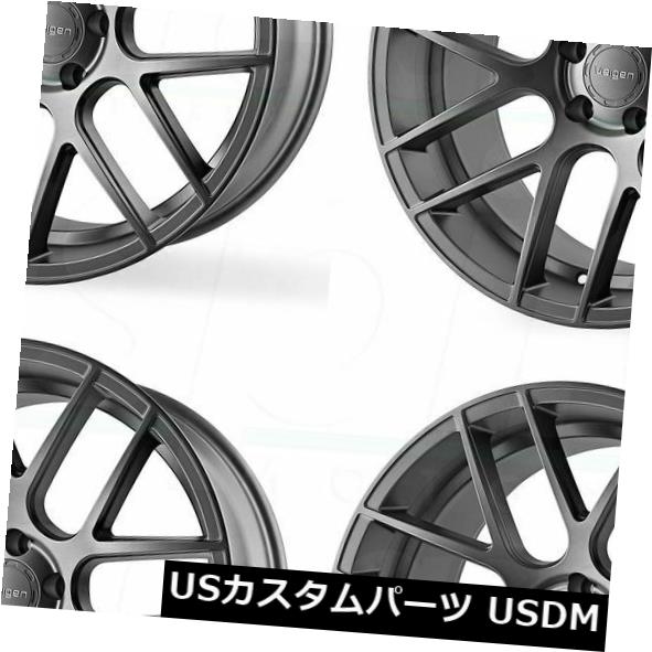 海外輸入ホイール 20x9 Velgen VMB7 5x114.3 32マットガンメタルホイールリムセット（4） 20x9 Velgen VMB7 5x114.3 32 Matte Gunmetal Wheel Rim set(4) 【並行輸入品】