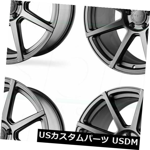 海外輸入ホイール 20x9 Velgen VMB8 5x120 35マットガンメタルホイールリムセット（4） 20x9 Velgen VMB8 5x120 35 Matte Gunmetal Wheel Rim set(4) 【並行輸入品】