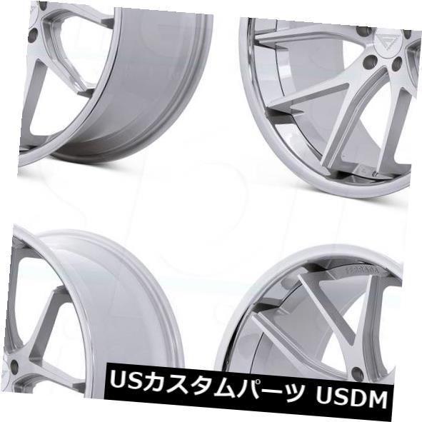 海外輸入ホイール 19x8.5 / 19x10.5 Ferrada FR2 5x120 15/25マシンシルバークロームリップホイールセット（4） 19x8.5/19x10.5 Ferrada FR2 5x120 15/25 Machine Silver Chrome Lip Wheels Set(4) 【並行輸入品】 319,424円