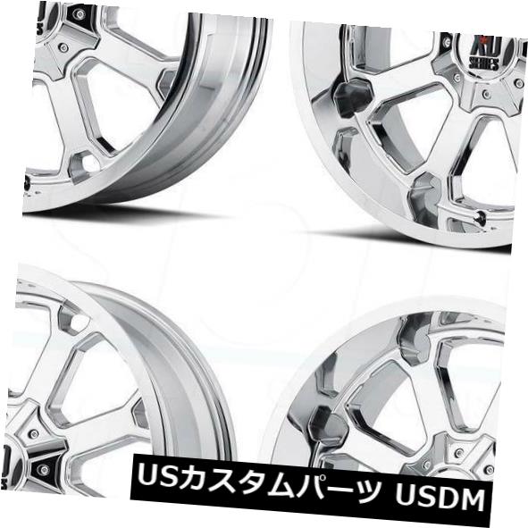 海外輸入ホイール 20x10 XD XD825 Buck 25 5x5.5 / 5x150 -24クロームホイールリムセット（4） 20x10 XD XD825 Buck 25 5x5.5/5x150 -24 Chrome Wheels Rims Set(4) 【並行輸入品】
