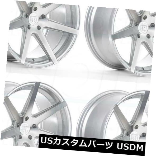 海外輸入ホイール 20x9 / 20x11 Rohana RC7 5x112 25/28シルバーホイールリムセット(4) 20x9/20x11 Rohana RC7 5x112 25/28 Silver Wheels Rims Set(4) 【並行輸入品】