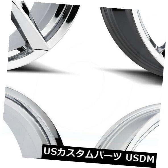海外輸入ホイール 22x9 MKW M120 5x115 20クロームホイールリムセット（4） 22x9 MKW M120 5x115 20 Chrome Wheels Rims Set(4) 【並行輸入品】